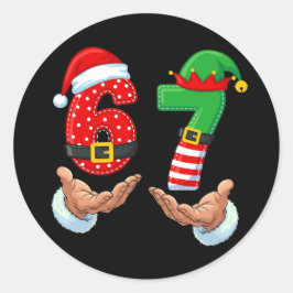 Adesivo 67 Mãos do Papai Noel