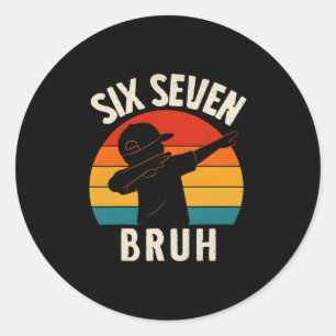 Adesivo 67 Meme 6 7 Números Dabbing Seis Sete Bruh Engraça