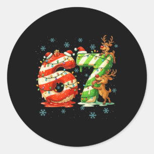 Adesivo 67 Meme de Natal 6 7 Números Seis Sete Geração Z A