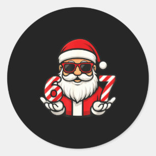 Adesivo 67 Meme de Natal Seis Papai Noel Engraçado