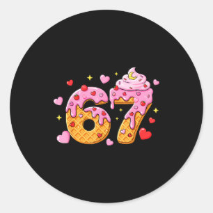 Adesivo 67 Meme de Sorvete Pingando Seis Sete 6 7 Dia dos