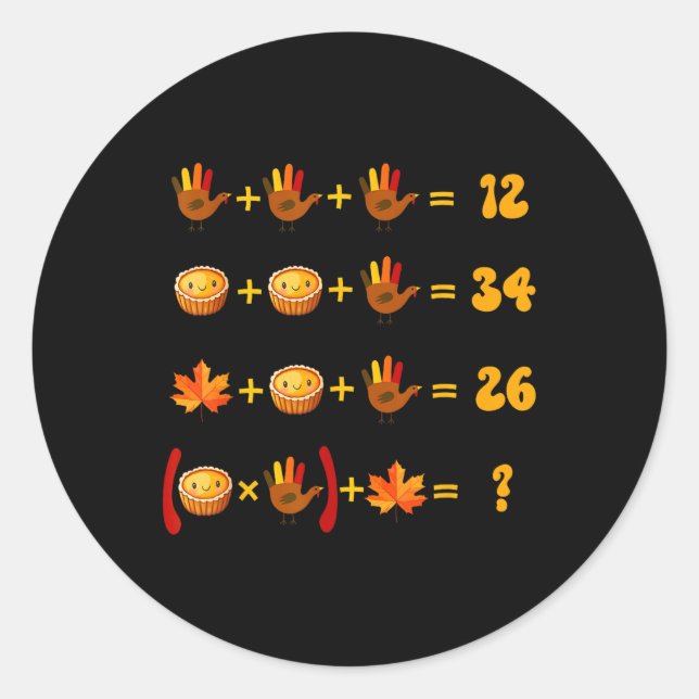 Adesivo 67 Meme Desafio Lógico de Matemática de Ação de Gr (Frente)