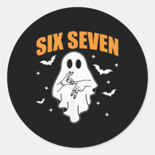 Adesivo 67 Meme Engraçado Fantasma Halloween Assombrado 6