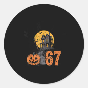 Adesivo 67 Meme Halloween Assombrado Soky - Six Seven Gen