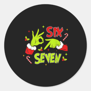 Adesivo 67 Meme Humor 6-7 Natal Divertido Seis Sete Natal 