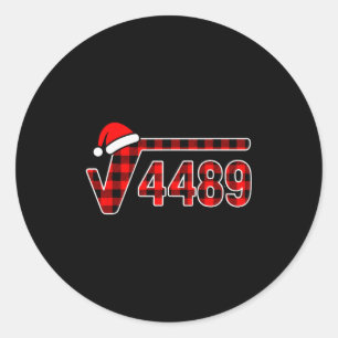 Adesivo 67 Meme Natal Raiz Quadrada 4489 Seis Sete Matemát