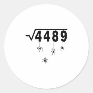 Adesivo 67 Meme Professor de Matemática 6 7 Aranhas de Hal