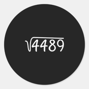 Adesivo 67 Meme Raiz Quadrada 4489 Teen Six Seven Gíria Ma
