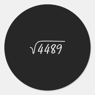 Adesivo 67 Meme Raiz Quadrada 4489 Teen Six Seven Gíria Ma