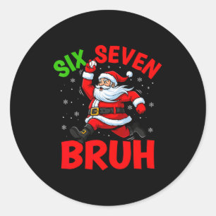 Adesivo 67 Meme Seis Sete Bruh Papai Noel Beisebol Diverti