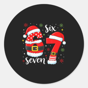 Adesivo 67 Meme Seis Sete Papai Noel 6 7 Natal Engraçado C