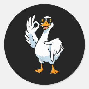 Adesivo 67 Meme Silly Goose 6 7 Divertido Six Seven 6-7 Ge