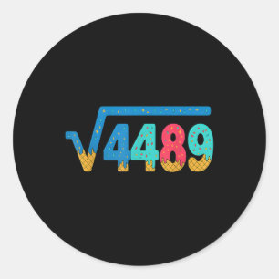 Adesivo 67 Meme Sorvete Gotejante Raiz Quadrada 4489 Gíria