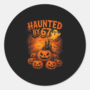 Adesivo 67 Meme Tendência Fantasma Halloween Engraçado Six