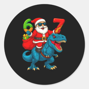 Adesivo 67 Natal 6 7 Meme Engraçado Papai Noel Seis Sete X