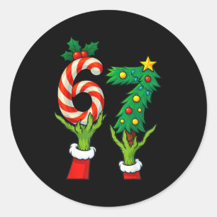 Adesivo 67 Natal 6 7 Meme Mãos Feriado Geração Alpha Para