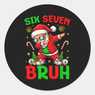 Adesivo 67 Natal Divertido Seis Sete Meme Brainrot Papai N