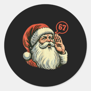 Adesivo 67 Natal Divertido Seis Sete Meme Brainrot Papai N