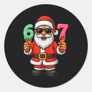 Adesivo 67 Natal Divertido Seis Sete Sorvete Meme 67 Nat
