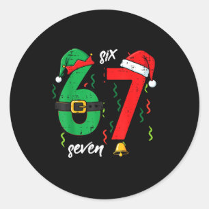 Adesivo 67 Natal Engraçado 6 7 Meme Seis Sete Xmas Meninos