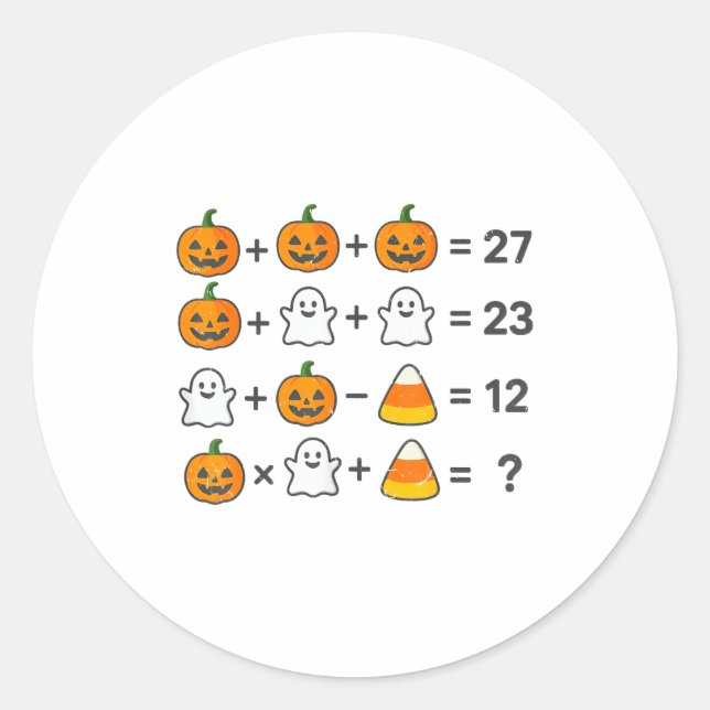 Adesivo 67 Order Operations Math Teacher Halloween Costume (Frente)