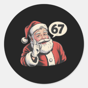 Adesivo 67 Papai Noel Natal Seis Sete Meme