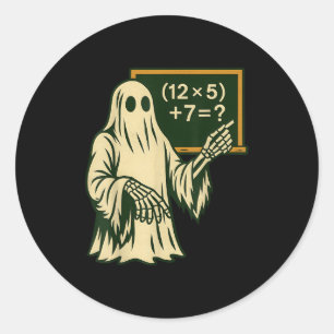 Adesivo 67 Professor Fantasma de Halloween Seis Sete Meme