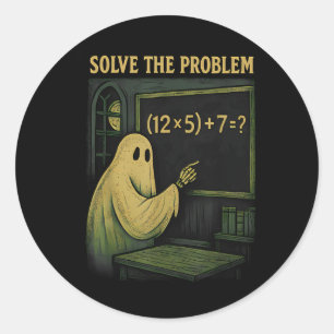 Adesivo 67 Professor Fantasma de Halloween Seis Sete Meme