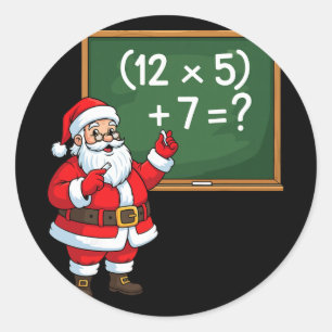 Adesivo 67 Professor Papai Noel Seis Sete Meme Brainrot