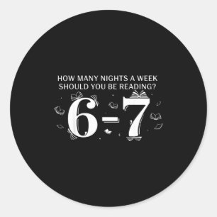 Adesivo 67 Professor Quantas Noites Por Semana Você Deve R