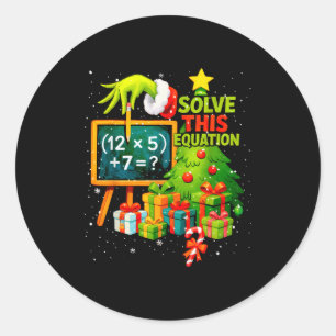 Adesivo 67 Professor Verde Natal Seis Sete Meme Brainrot