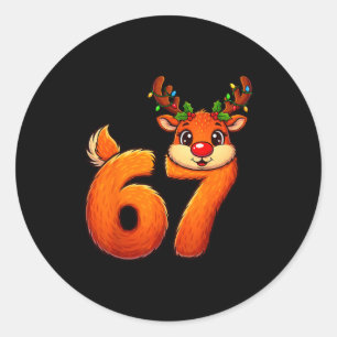 Adesivo 67 Roupas de Natal Engraçadas Rena Bruh Meme Mulhe