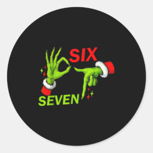 Adesivo 67 Roupas de Natal Meme Tendência Dizia 6 7 Meme
