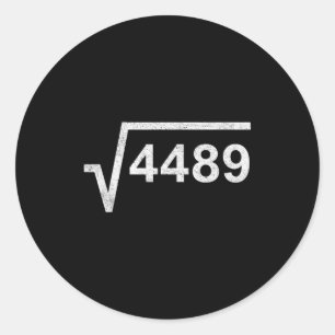 Adesivo 67 Seis Sete 6-7 Meme Raiz Quadrada 4489 Gíria Mat