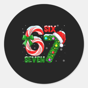 Adesivo 67 Seis Sete Bruh Natal Divertido 6 7 Meme Homens 