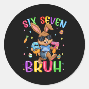 Adesivo 67 seis sete bruh sorvete gotejamento coelho fofo
