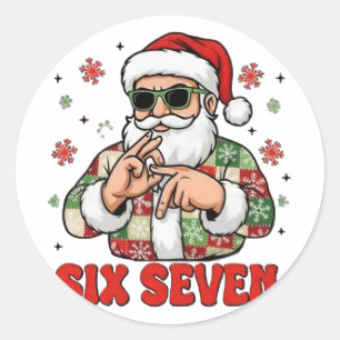 Adesivo 67 Seis Sete Burh Natal Engraçado 6 7 Meme Homens