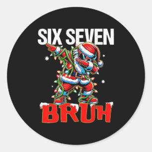Adesivo 67 Seis Sete Burh Papai Noel Natal 6 7 Meme Homens