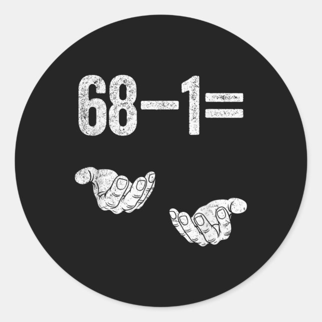 Adesivo 67 Seis Sete Matemática Matemática Brainrot Equaçã (Frente)