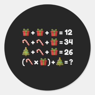 Adesivo 67 Seis Sete Meme Matemática Equação de Natal Lógi