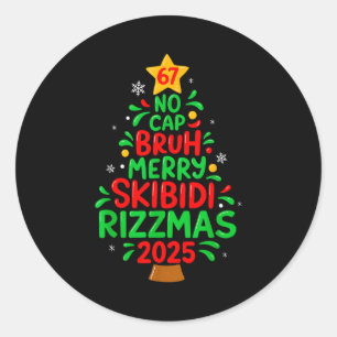 Adesivo 67 Sem Limite Bruh Skibidi Rizzmas Geração Alpha C