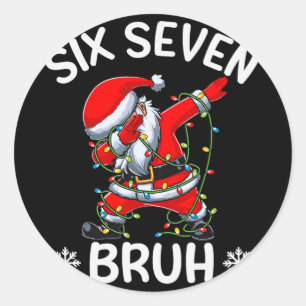 Adesivo 67 Six Seven Burh Piada Natal Meme Homens Mulheres