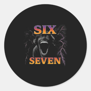 Adesivo 67 Six Seven Contrabando 6 7 Design de Meme Engraç