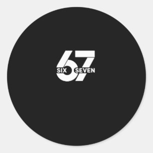 Adesivo 67 Six Seven Meme Pulôver com Capuz