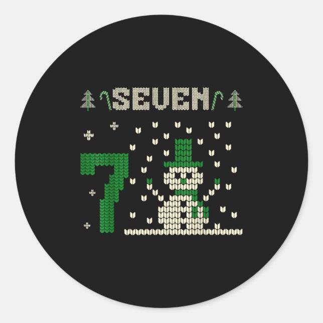 Adesivo 67 Six Seven Meme Snowman Christmas Couple Matchin (Frente)