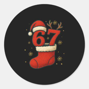 Adesivo 67 Six Seven Piada Gen Alpha Meme Natal 2025
