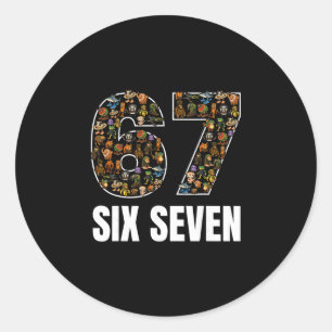 Adesivo 67 Six Seven Rotação Cerebral Italiana Geração Alp