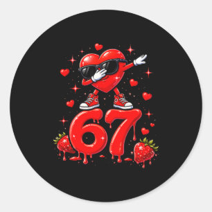 Adesivo 67 Six Seven Sorvete Meme Dia dos Namorados Engraç