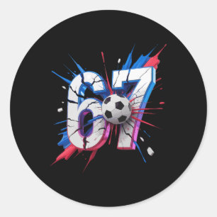 Adesivo 67 Soccer Smash Número Sessenta e Sete Impacto Ani