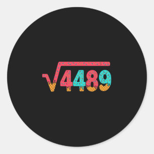 Adesivo 67 Sorvete Gotejamento Meme Raiz Quadrada 4489 Gír